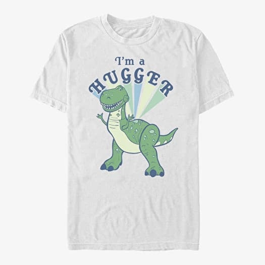 T-shirt Merch Disney Toy Story 1-3 - Hugger Rex Unisex T-Shirt White