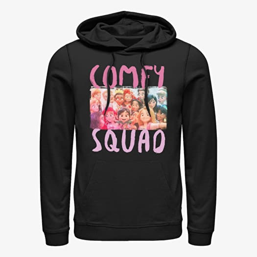 Mikina Merch Disney Wreck-It Ralph 2 - Comfy Squad Selfie Unisex Hoodie Black