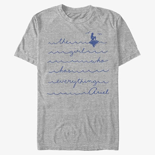 Majica Merch Disney The Little Mermaid - AIRLE Unisex T-Shirt Heather Grey