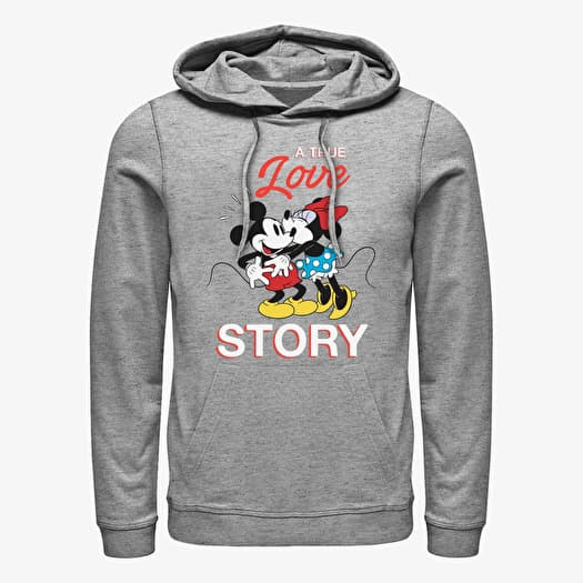 Hoodies and sweatshirts Merch Disney Classic Mickey True Love Story Unisex Hoodie Heather Grey Queens