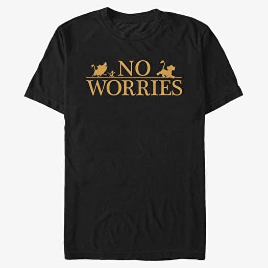 Merch Disney The Lion King - No Worries Logo Unisex T-Shirt Black