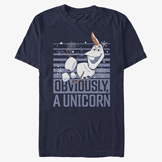 T-shirt Merch Disney Frozen 2 - Obviously Olaf Unisex T-Shirt Navy Blue