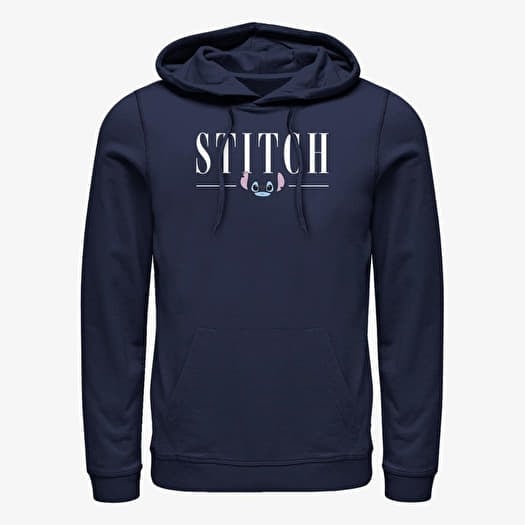 Sweatshirt Merch Disney Lilo & Stitch - Stitch Title Unisex Hoodie Navy Blue