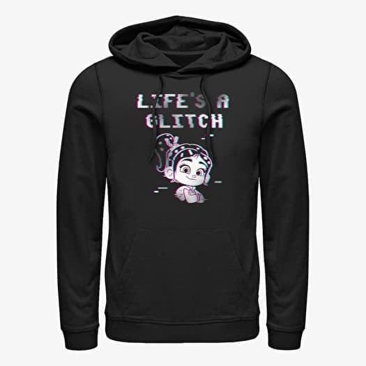 Mikina Merch Disney Wreck-It Ralph 2 - Glitch Life Unisex Hoodie Black