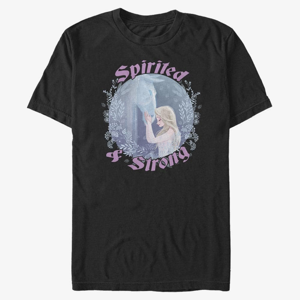majice kratkih rukava Merch Disney Frozen 2 - A Hidden Force Unisex T-Shirt Black