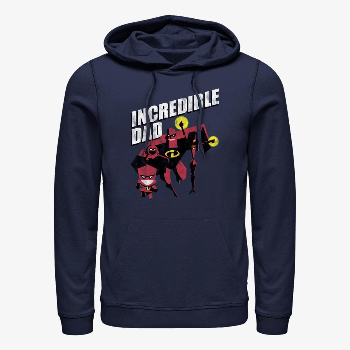 Kapucnis pulóverek és pulcsik Merch Disney Incredibles - Credible Father Unisex Hoodie Navy Blue