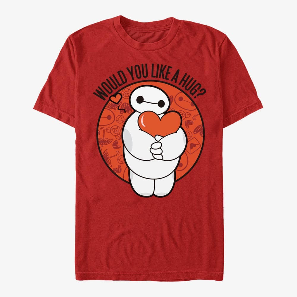 Футболки Merch Disney Big Hero 6 Movie - Like a Hug Unisex T-Shirt Red