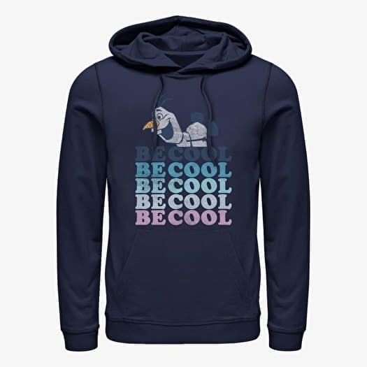 Sweat-shirt Merch Disney Frozen 2 - OLAF BE COOL Unisex Hoodie Navy Blue