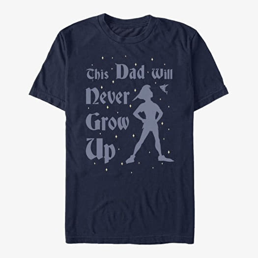 T-shirt Merch Disney Peter Pan - This Dad Wont Grow Up Unisex T-Shirt Navy Blue
