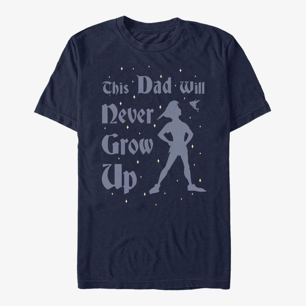 T-shirts Merch Disney Peter Pan - This Dad Wont Grow Up Unisex T-Shirt Navy Blue