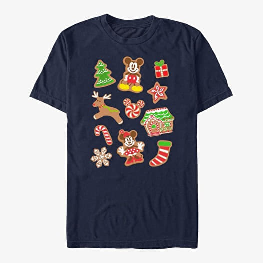T-shirt Merch Disney Mickey Classic - Gingerbread Mouses Unisex T-Shirt Navy Blue