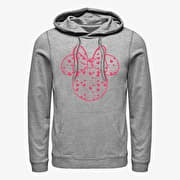 Merch Disney Classic Mickey - Minnie Hearts Fill Unisex Hoodie Heather Grey