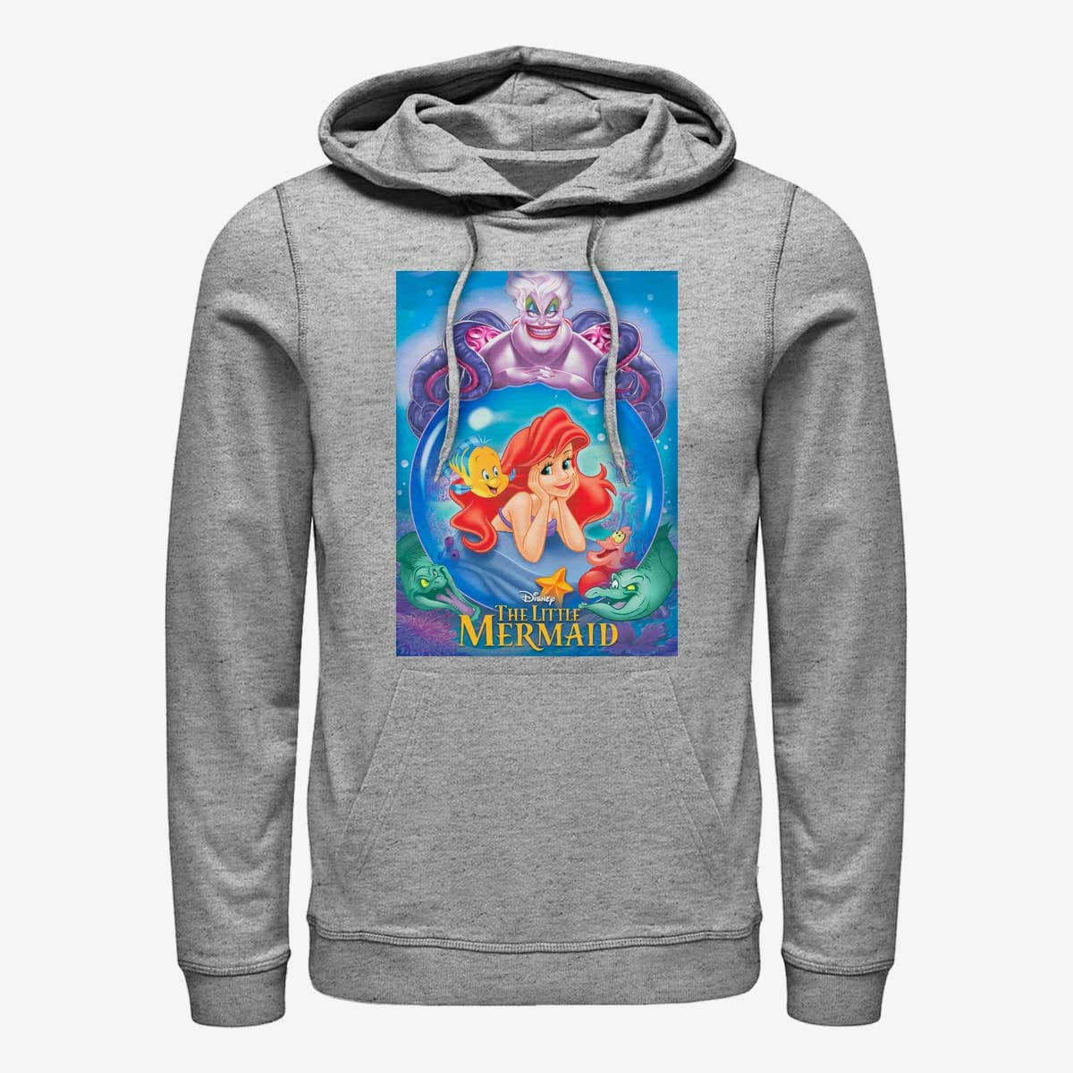 Sweatshirts Merch Disney The Little Mermaid - Ariel and Ursula Unisex Hoodie Heather Grey