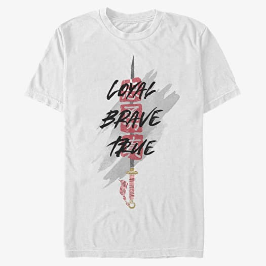Tričko Merch Disney Mulan: Live Action - Sword Insignia Unisex T-Shirt White