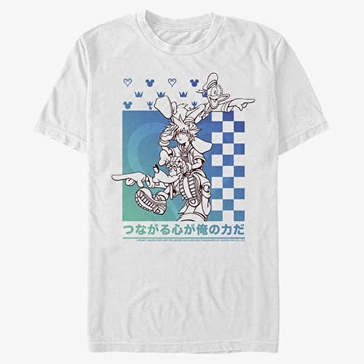 Póló Merch Disney Kingdom Hearts - Power Friends Unisex T-Shirt White