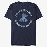 Merch Disney Lilo & Stitch - No Idea Unisex T-Shirt Navy Blue