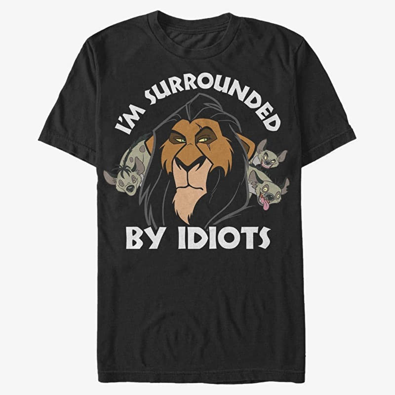Merch Disney Lion King - Surly Scar Unisex T-Shirt Black