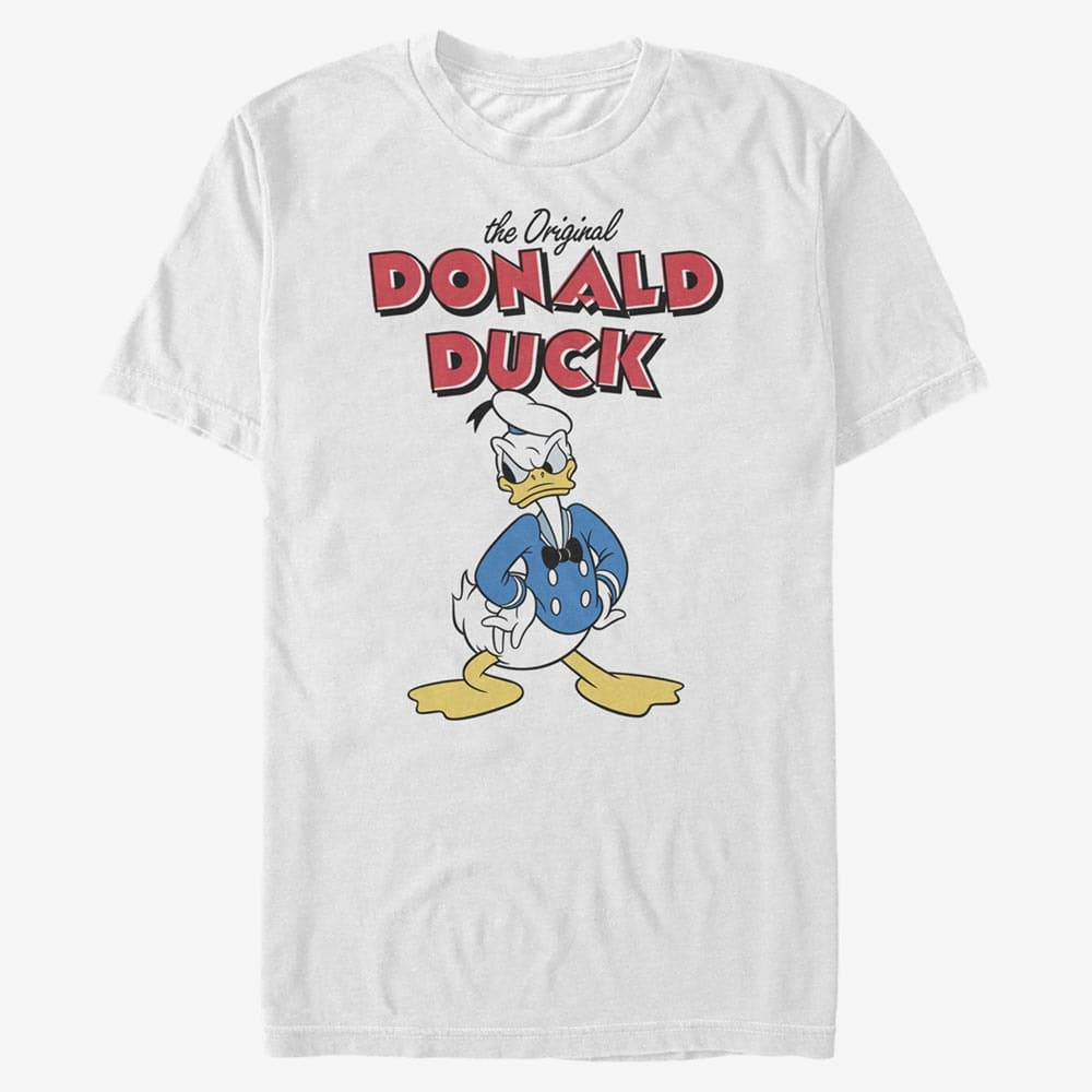 T-Shirts Merch Disney Classic Mickey - Mad Donald Unisex T-Shirt White