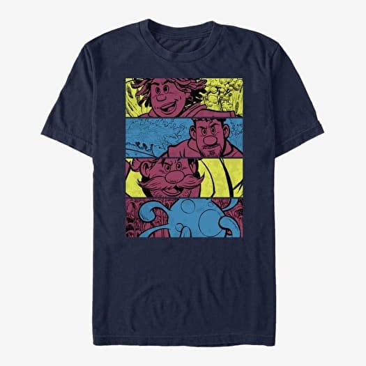 Tričko Merch Disney Strange World - Adventurer Bars Unisex T-Shirt Navy Blue