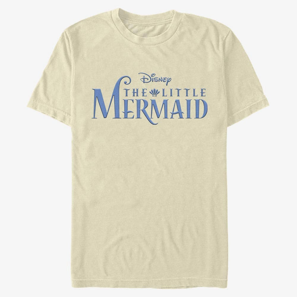 T-shirts Merch Disney The Little Mermaid - Little Mermaid Embroidery Unisex T-Shirt Natural