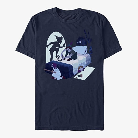 T-shirt Merch Disney Peter Pan - Candid Shadow Unisex T-Shirt Navy Blue