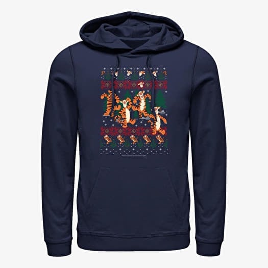 Φούτερ Merch Disney Winnie The Pooh - Tigger Woods Xmas Unisex Hoodie Navy Blue