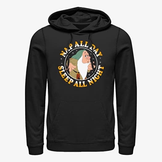 Mikina Merch Disney Snow White - Nap All Day Unisex Hoodie Black