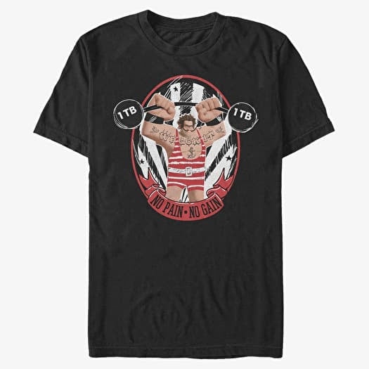 Tričko Merch Disney Wreck-It Ralph 2 - No Pain No Gain Unisex T-Shirt Black