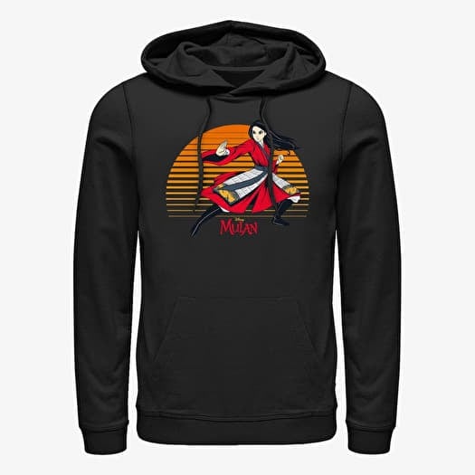 Sweatshirt Merch Disney Mulan: Live Action - Mulan Sunset Unisex Hoodie Black