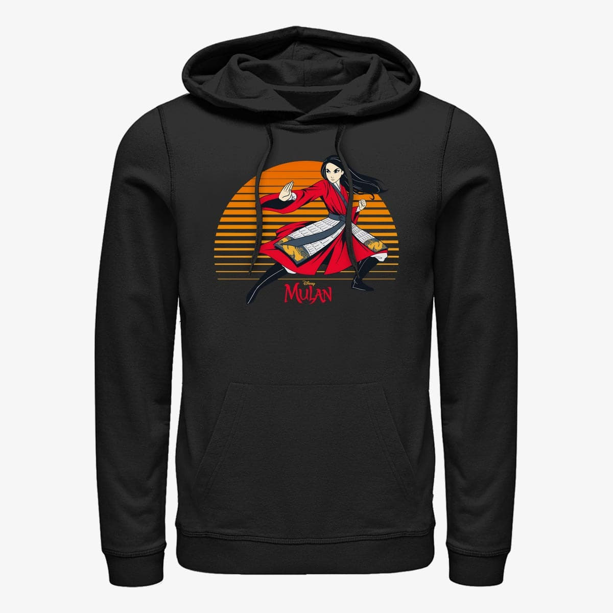 Hoodies and sweatshirts  Merch Disney Mulan: Live Action - Mulan Sunset Unisex Hoodie Black