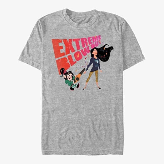 T-shirt Merch Disney Wreck-It Ralph 2 - Style With The Colors Of The Wind Unisex T-Shirt Heather Grey