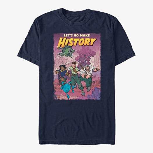 Marškinėliai Merch Disney Strange World - History Unisex T-Shirt Navy Blue