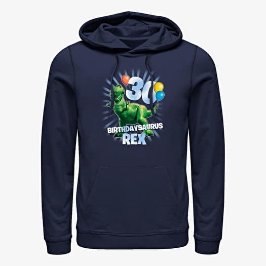 Sweatshirt Merch Disney Toy Story 1-3 - Ballon Rex 30 Unisex Hoodie Navy Blue