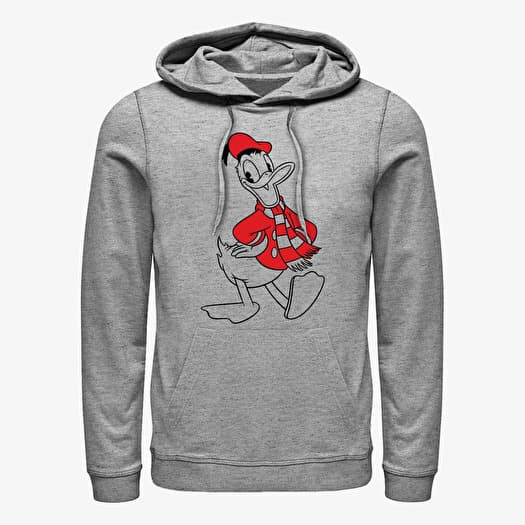 Sweatshirt Merch Disney Mickey Classic - Donald Holiday Fill Unisex Hoodie Heather Grey