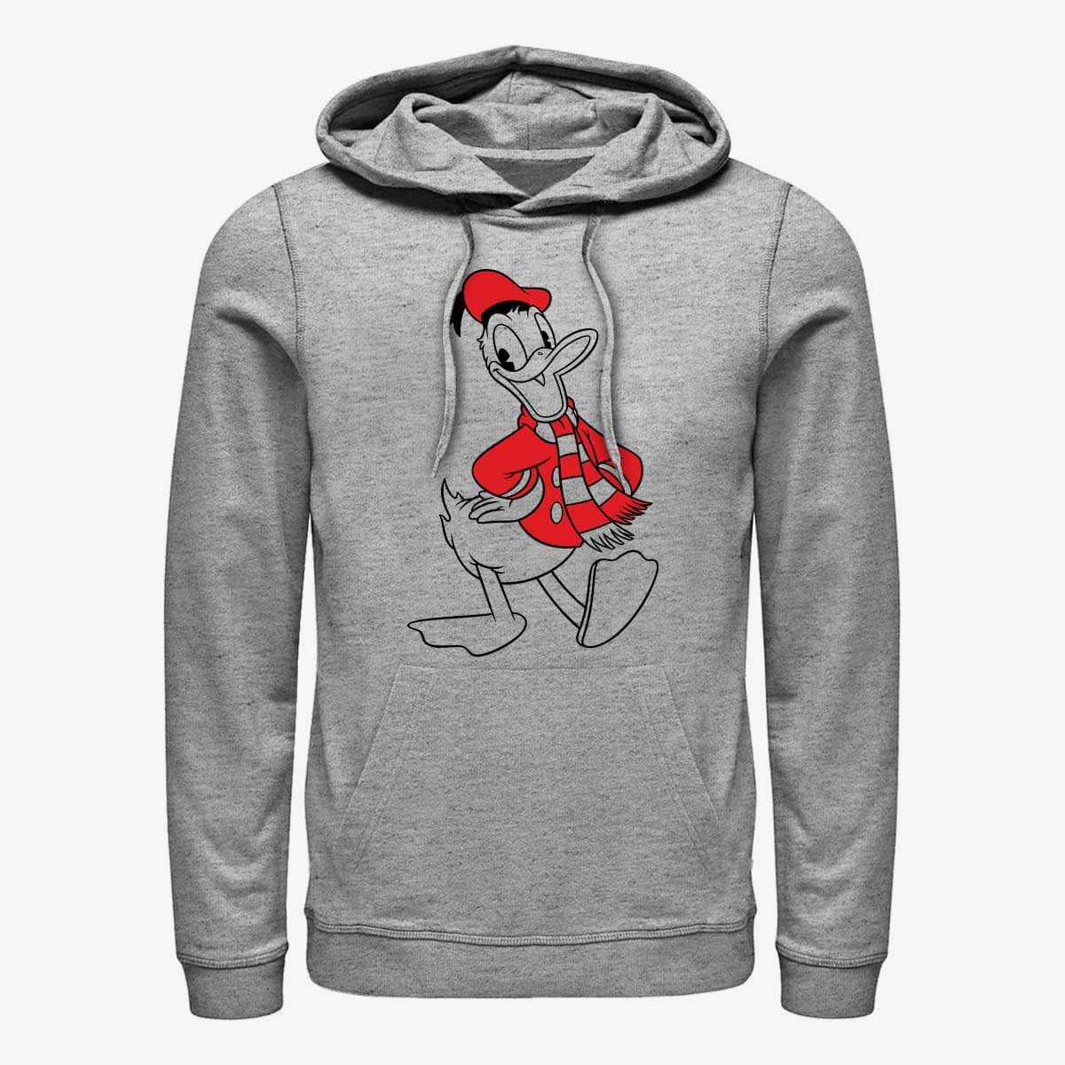 Толстовки та реглани Merch Disney Mickey Classic - Donald Holiday Fill Unisex Hoodie Heather Grey
