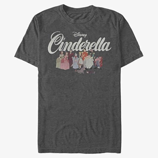 Tričko Merch Disney Cinderella - Cinderella Group Unisex T-Shirt Dark Heather Grey