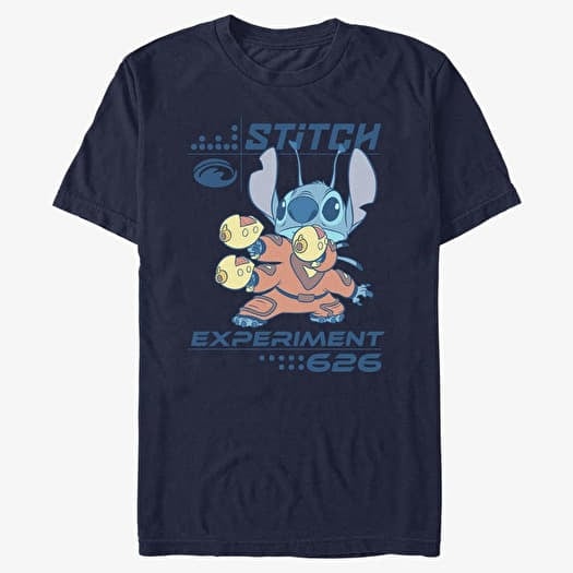 T-shirt Merch Disney Lilo & Stitch - Experiment 626 Unisex T-Shirt Navy Blue