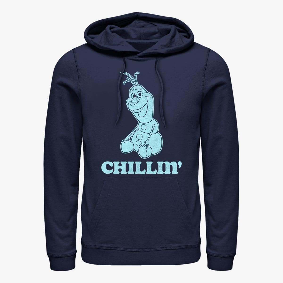 Sweatshirts Merch Disney Frozen - Basic Chill Unisex Hoodie Navy Blue