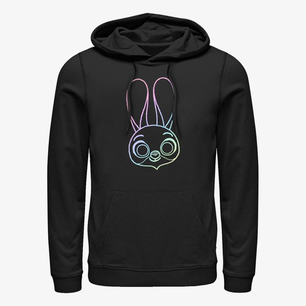 Sweaters Merch Disney Zootopia - Big Rainbow Unisex Hoodie Black