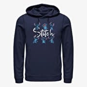 Merch Disney Lilo & Stitch - STITCH POSES Unisex Hoodie Navy Blue