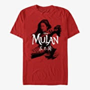 Merch Disney Mulan: Live Action - Fighting Stance Unisex T-Shirt Red