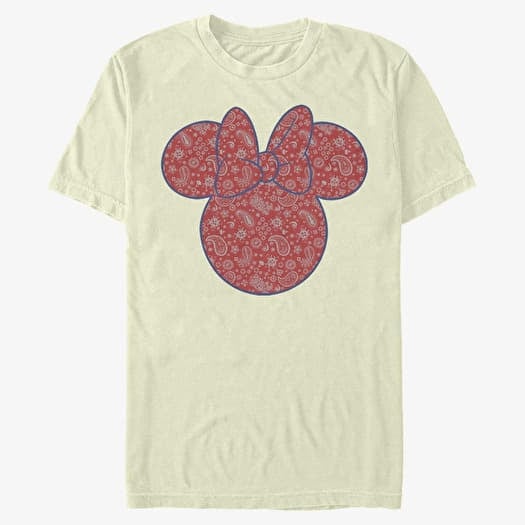 Merch Disney Classic Mickey - Minnie Americana Paisley Unisex T-Shirt Natural