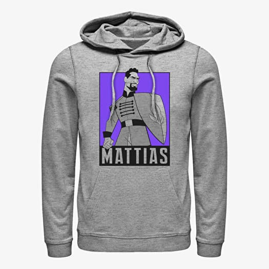 Mikina Merch Disney Frozen 2 - Mattias Hero Pose Unisex Hoodie Heather Grey