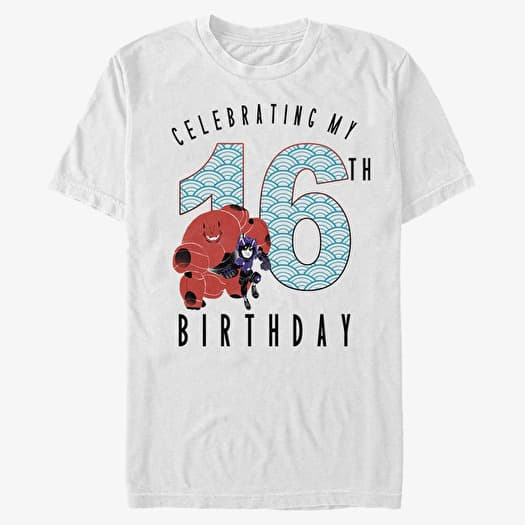Majica Merch Disney Big Hero 6 Movie - Baymax 16 Years Unisex T-Shirt White