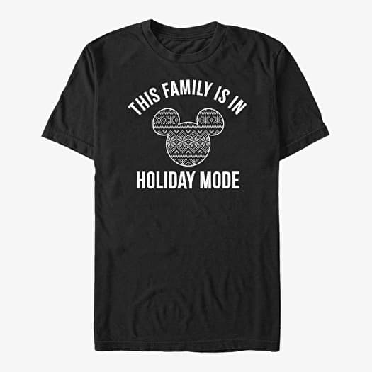 Μπλουζάκι Merch Disney Mickey Classic - Family Holiday Mode Unisex T-Shirt Black