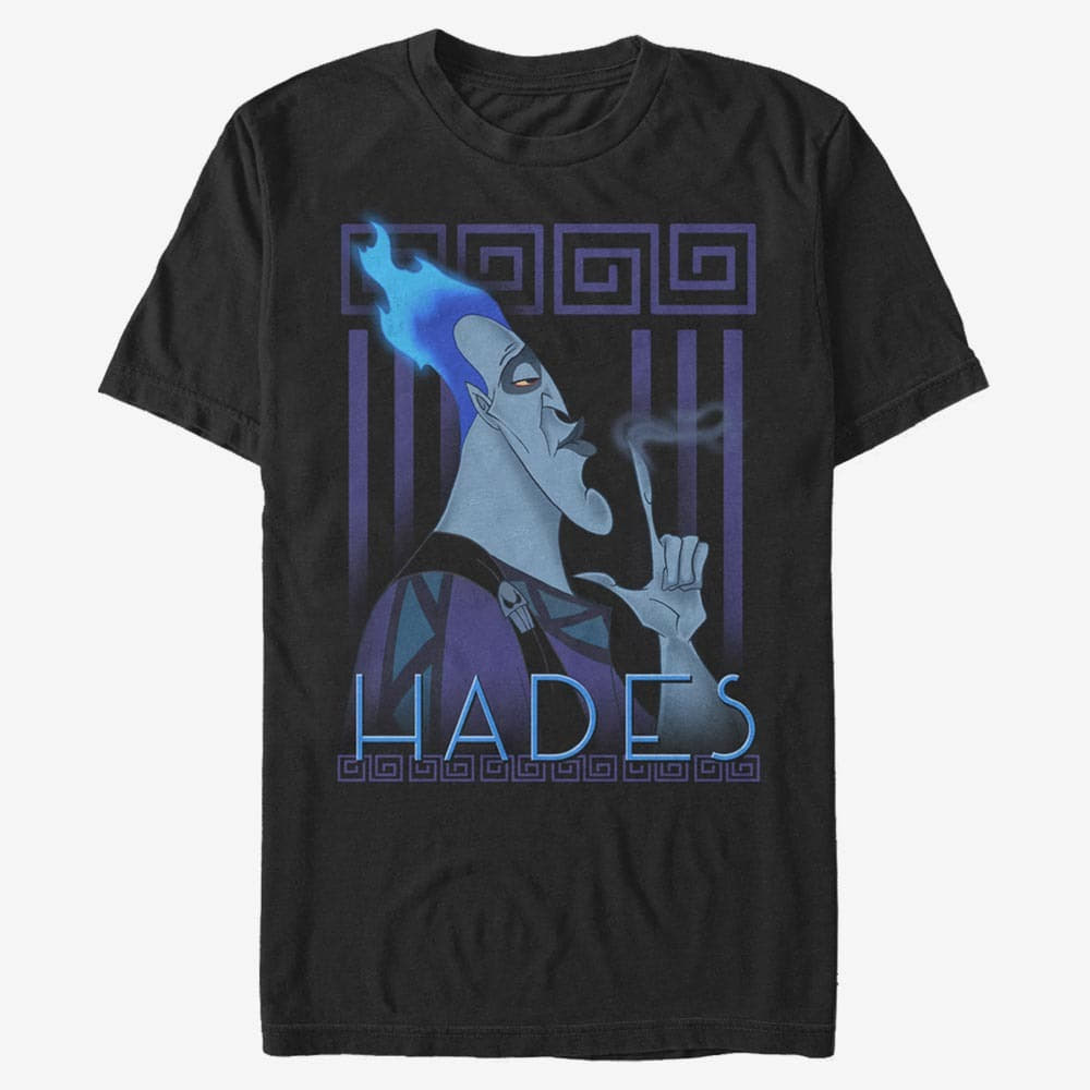 T-shirts Merch Disney Hercules - Hades Finger Smoke Unisex T-Shirt Black