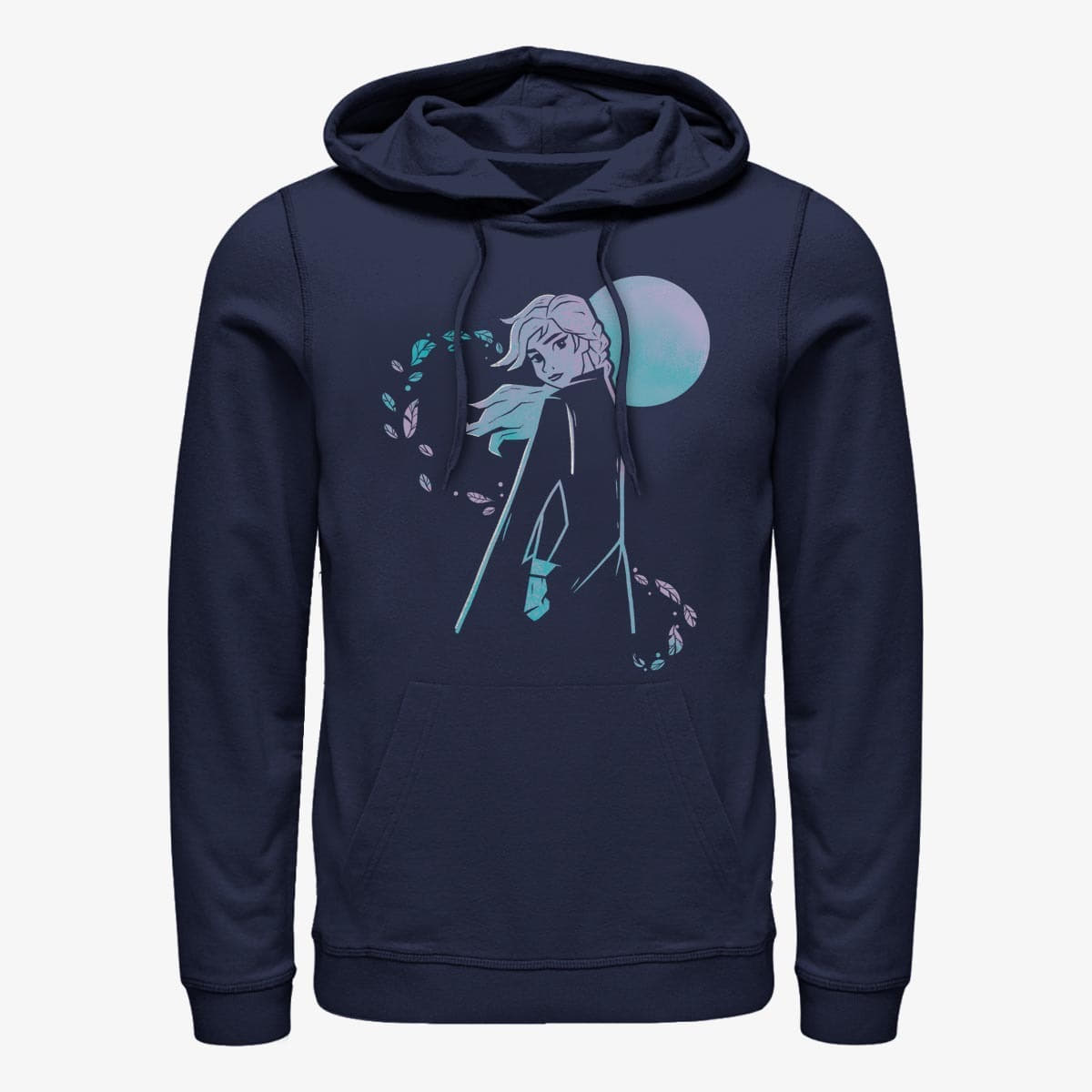 Dukserice Merch Disney Frozen 2 - Winter Sunset Unisex Hoodie Navy Blue