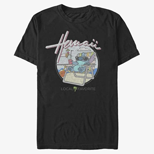 T-skjorte Merch Disney Lilo & Stitch - LOCAL FAVORITE Unisex T-Shirt Black