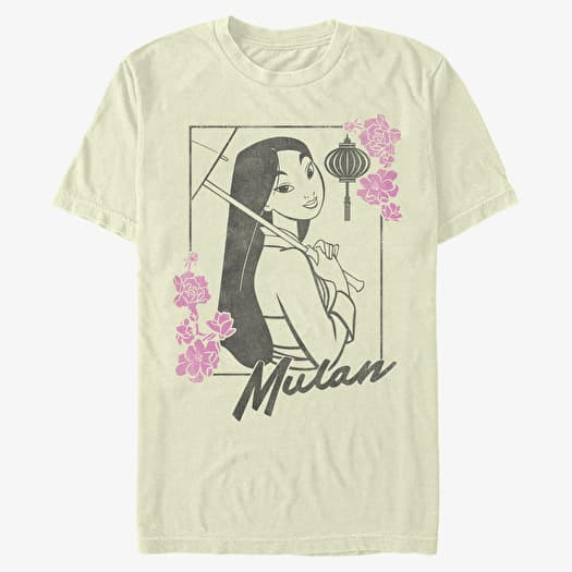 Marškinėliai Merch Disney Mulan - Pretty Mulan Unisex T-Shirt Natural