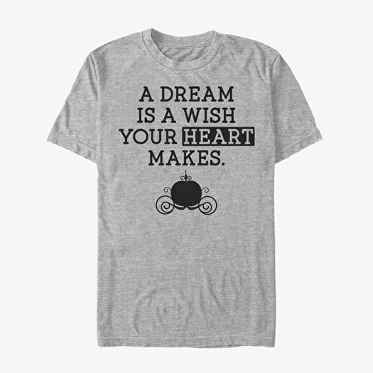 T-shirt Merch Disney Cinderella - Dream Wish Unisex T-Shirt Heather Grey